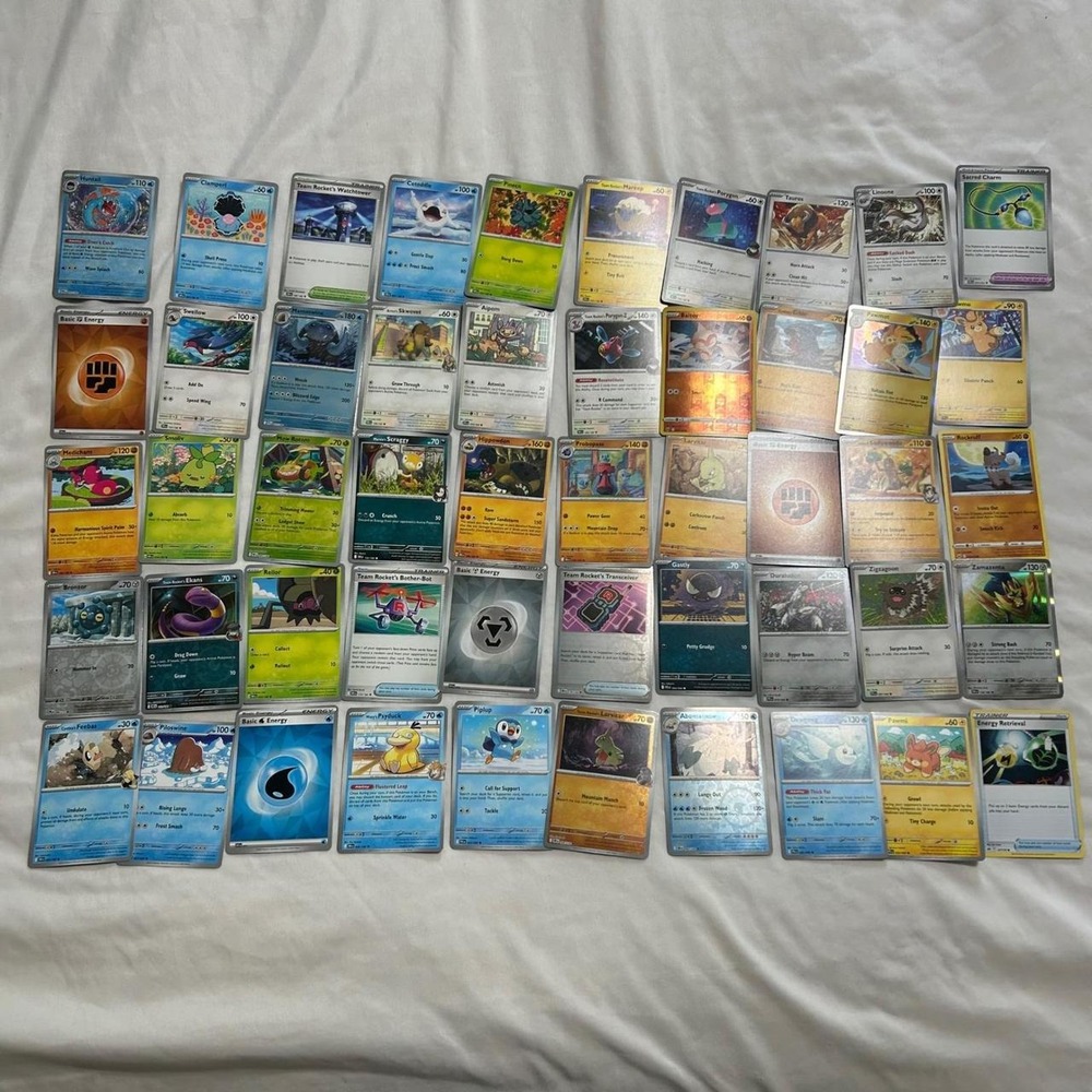 Pokemon TCG Card Lot 100‎ Count, Basic, Holo, Reverse Holo Mixed Sets